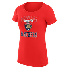 Florida Panthers G-III 4Her by Carl Banks Women's Super-Slim Fit Lightweight Team Logo Graphic T-Shirt - Red - NHL
