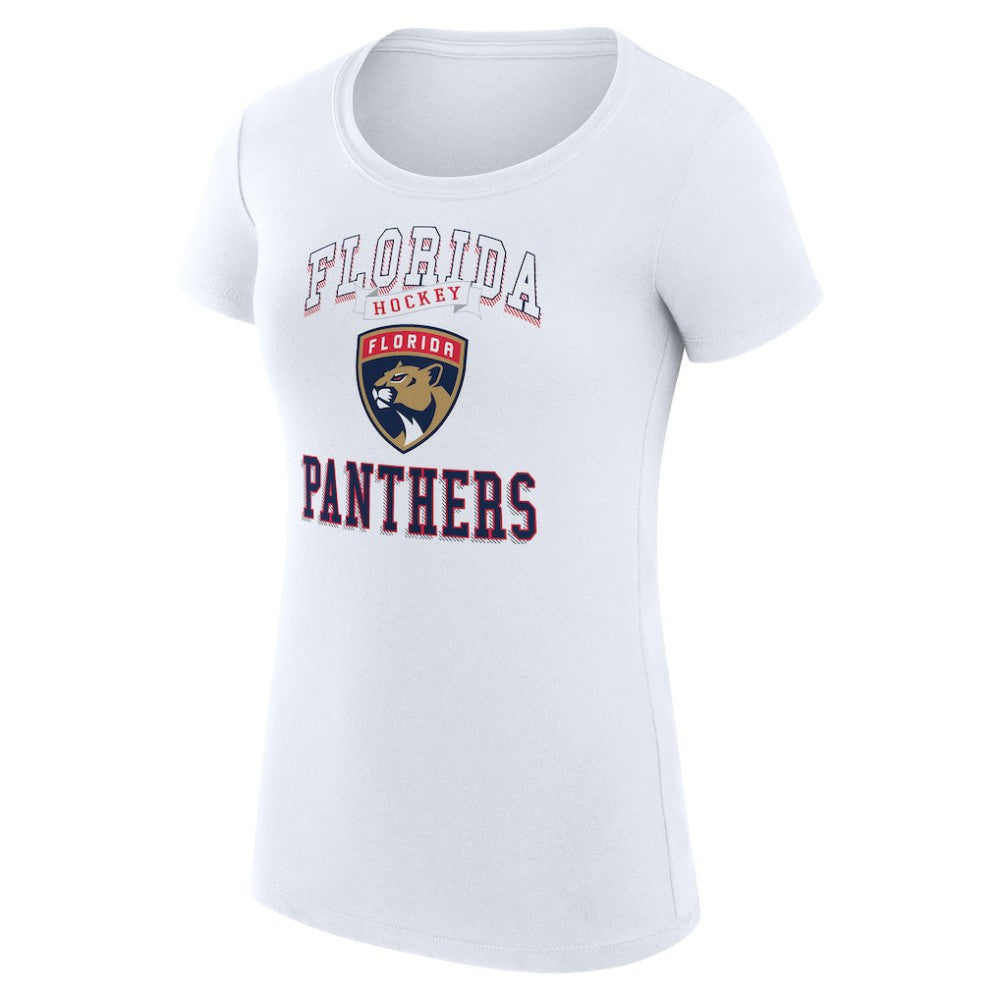 Florida Panthers G-III 4Her by Carl Banks Women's Super-Slim Fit Lightweight Team Logo Graphic T-Shirt - White - NHL