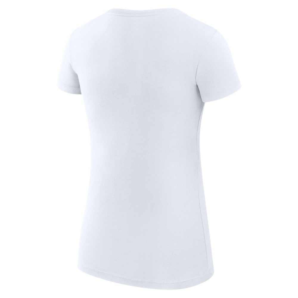 New Jersey Devils G-III 4Her by Carl Banks Women's Super-Slim Fit Lightweight Team Logo Graphic T-Shirt - White - NHL