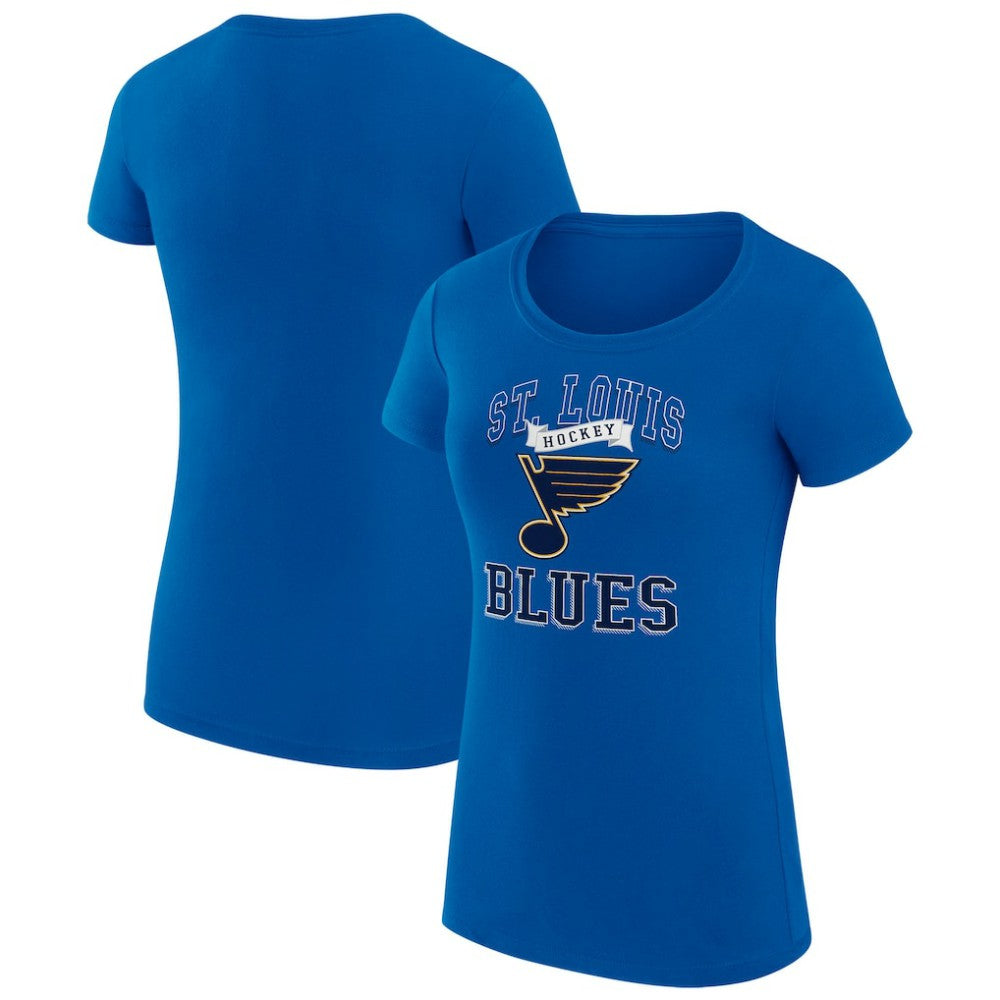 St. Louis Blues G-III 4Her by Carl Banks Women's Super-Slim Fit Lightweight Team Logo Graphic T-Shirt - Blue - NHL