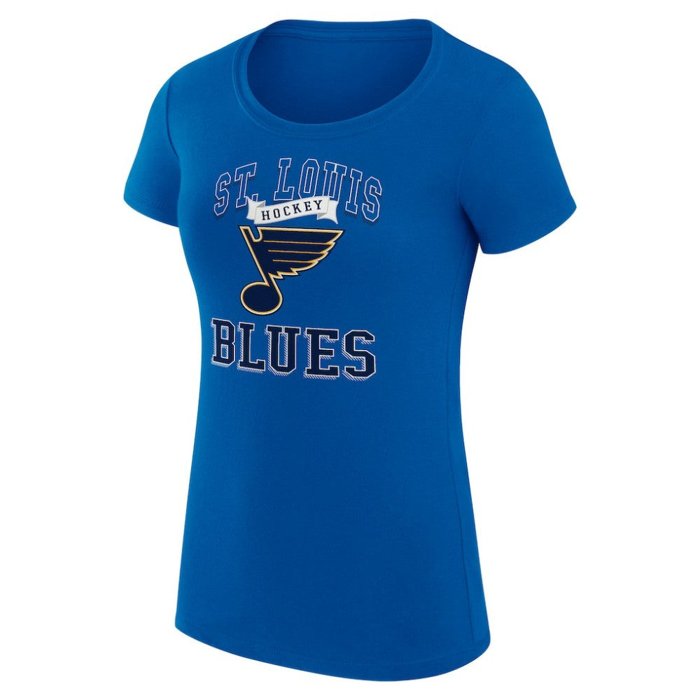 St. Louis Blues G-III 4Her by Carl Banks Women's Super-Slim Fit Lightweight Team Logo Graphic T-Shirt - Blue - NHL