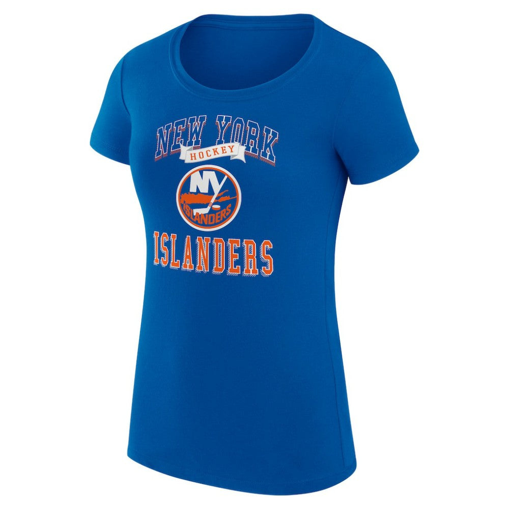 New York Islanders G-III 4Her by Carl Banks Women's Super-Slim Fit Lightweight Team Logo Graphic T-Shirt - Royal - NHL