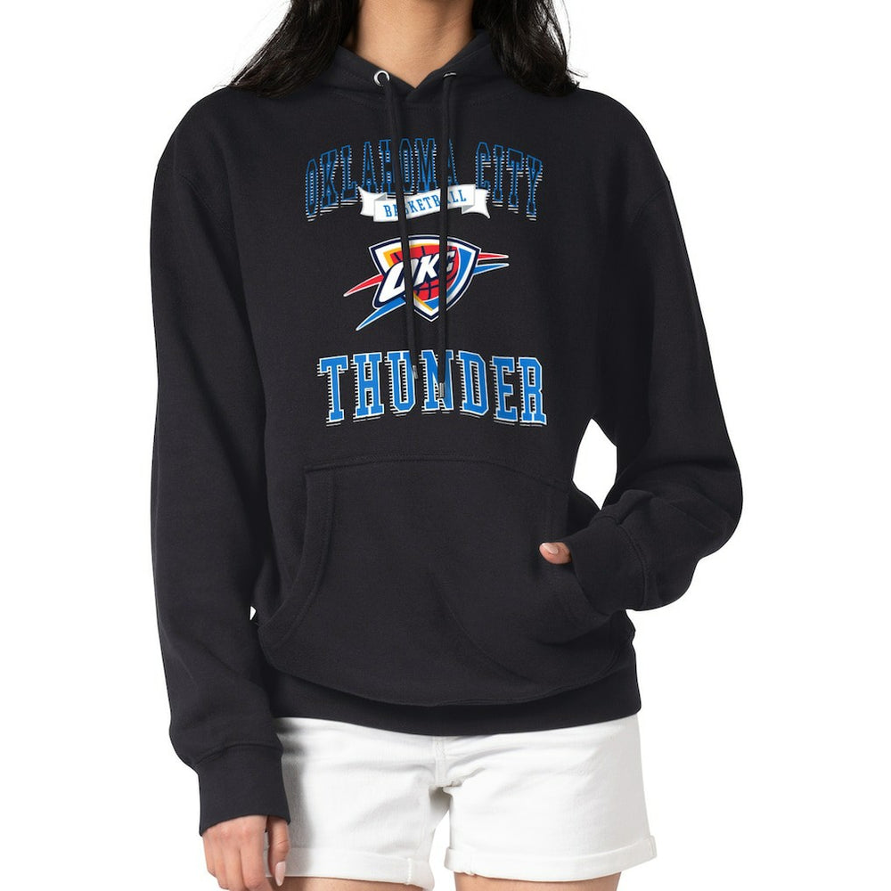 Oklahoma City Thunder G-III 4Her by Carl Banks Women's Graphic Fleece Pullover Hoodie Black - NBA