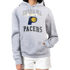 Indiana Pacers G-III 4Her by Carl Banks Women's Graphic Fleece Pullover Hoodie Heather Gray - NBA