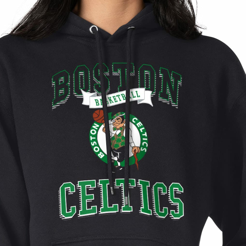 Boston Celtics G-III 4Her by Carl Banks Women's Graphic Fleece Pullover Hoodie Black - NBA