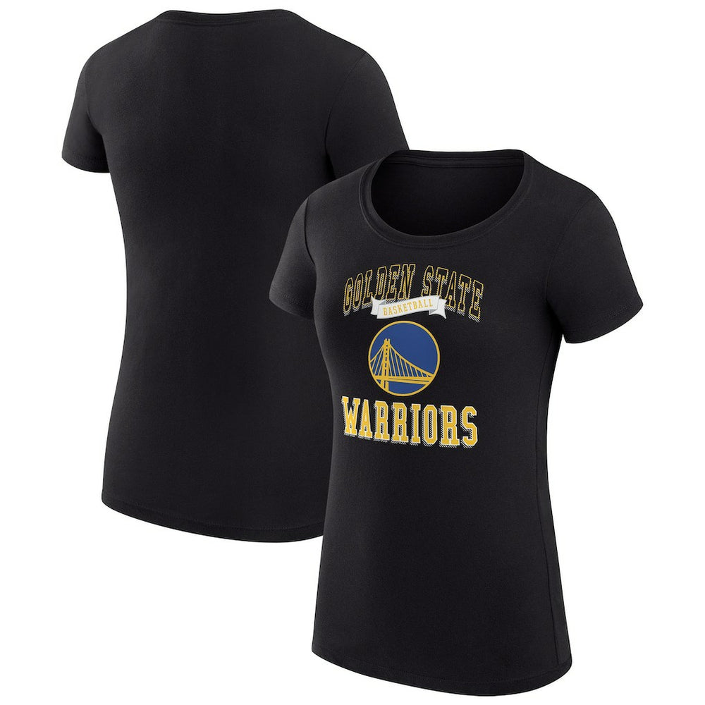 Golden State Warriors G-III 4Her by Carl Banks Women's Super-Slim Fit Lightweight Team Logo T-Shirt Black - NBA