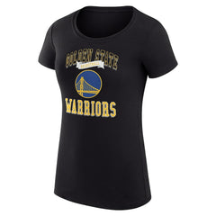 Golden State Warriors G-III 4Her by Carl Banks Women's Super-Slim Fit Lightweight Team Logo T-Shirt Black - NBA