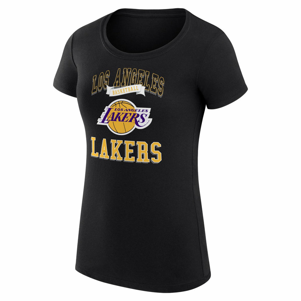 Los Angeles Lakers G-III 4Her by Carl Banks Women's Super-Slim Fit Lightweight Team Logo T-Shirt Black - NBA