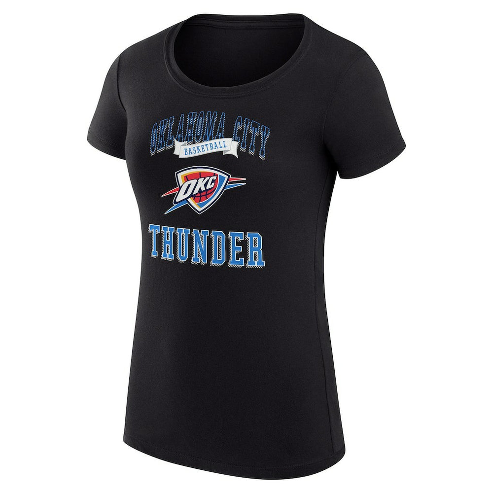 Oklahoma City Thunder G-III 4Her by Carl Banks Women's Super-Slim Fit Lightweight Team Logo T-Shirt Black - NBA