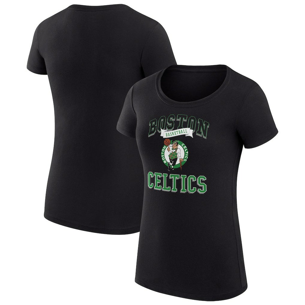 Boston Celtics G-III 4Her by Carl Banks Women's Super-Slim Fit Lightweight Team Logo T-Shirt Black - NBA