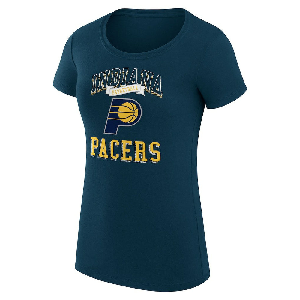 Indiana Pacers G-III 4Her by Carl Banks Women's Super-Slim Fit Lightweight Team Logo T-Shirt Navy - NBA