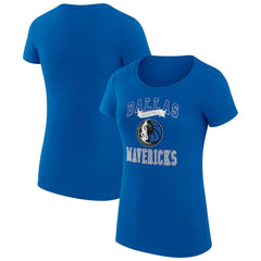 Dallas Mavericks G-III 4Her by Carl Banks Women's Super-Slim Fit Lightweight Team Logo T-Shirt Blue - NBA