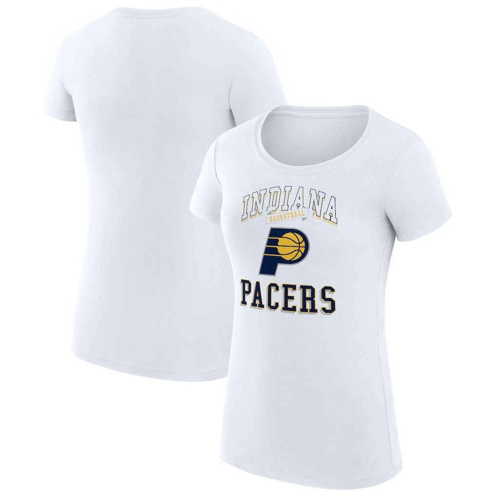 Indiana Pacers G-III 4Her by Carl Banks Women's Super-Slim Fit Lightweight Team Logo T-Shirt White - NBA
