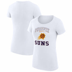 Phoenix Suns G-III 4Her by Carl Banks Women's Super-Slim Fit Lightweight Team Logo T-Shirt White - NBA