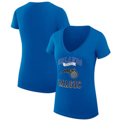 Orlando Magic G-III 4Her by Carl Banks Women's Super-Slim Fit Lightweight Team Logo V-Neck T-Shirt Blue - NBA