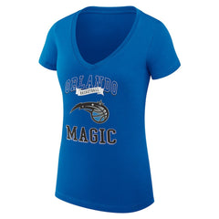 Orlando Magic G-III 4Her by Carl Banks Women's Super-Slim Fit Lightweight Team Logo V-Neck T-Shirt Blue - NBA