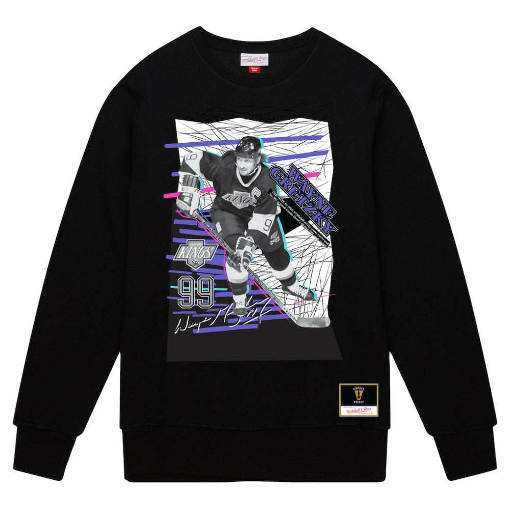 Wayne Gretzky Los Angeles Kings Mitchell & Ness Streak Pullover Sweatshirt - Black - NHL