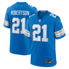Amik Robertson Detroit Lions Game Jersey Blue | Nike for Sale