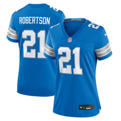 Amik Robertson Detroit Lions Women's Team Game Jersey Blue | Nike for Sale