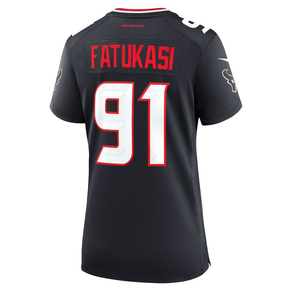 Folorunso Fatukasi Houston Texans Women's Team Game Jersey Navy | Nike for Sale