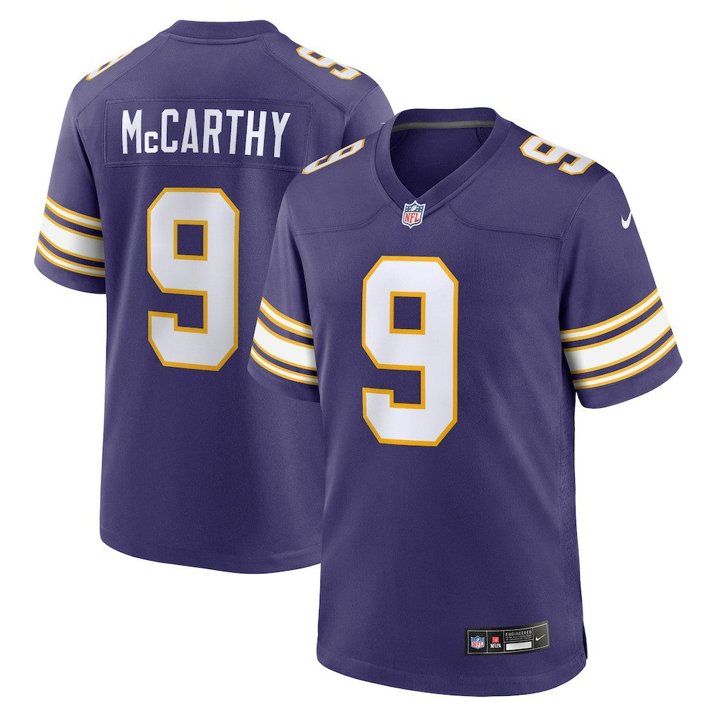 J.J. McCarthy Minnesota Vikings 2nd Alternate Player Game Jersey Purple | Nike for Sale
