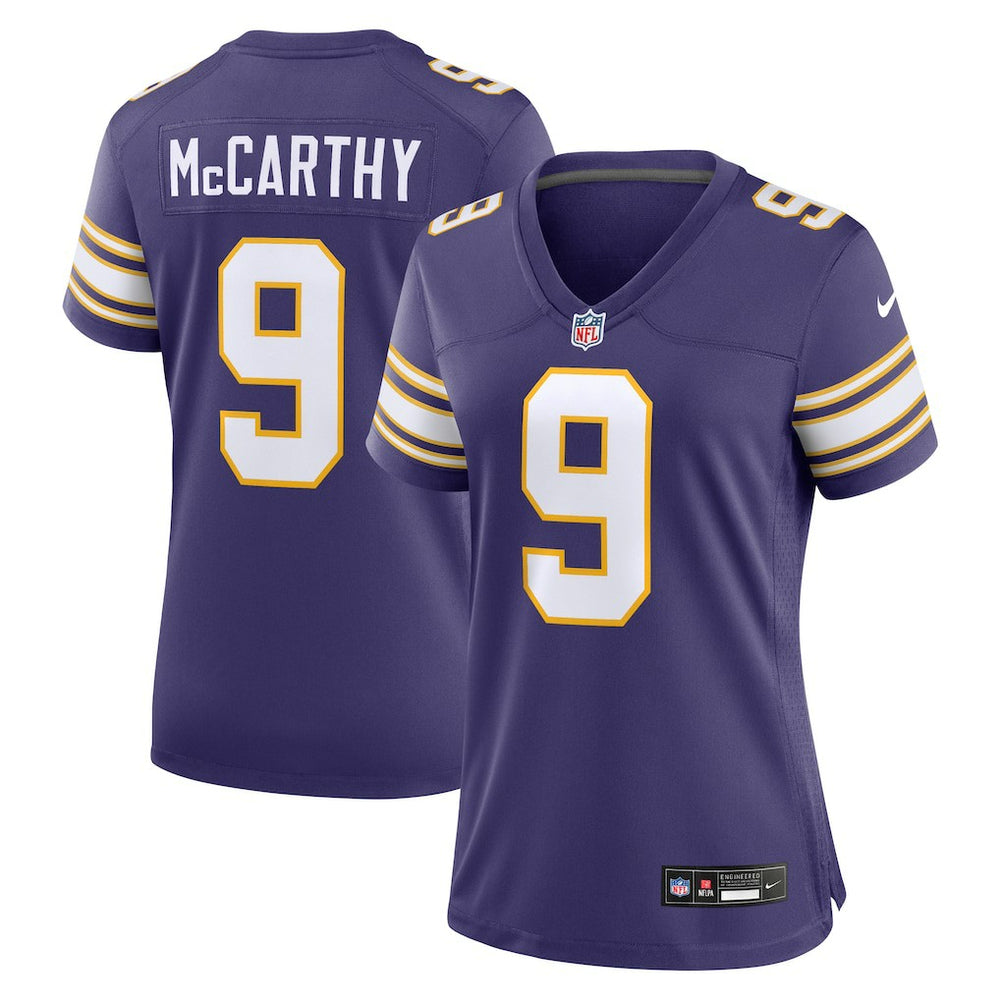 J.J. McCarthy Minnesota Vikings Women's 2nd Alternate Player Game Jersey Purple | Nike for Sale