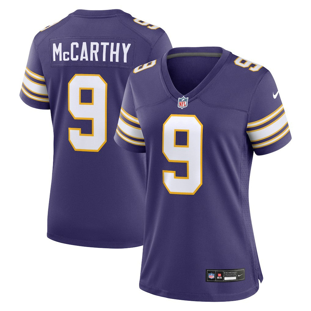 J.J. McCarthy Minnesota Vikings Women's 2nd Alternate Player Game Jersey Purple | Nike for Sale