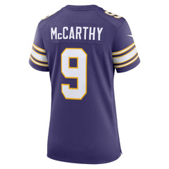 J.J. McCarthy Minnesota Vikings Women's 2nd Alternate Player Game Jersey Purple | Nike for Sale