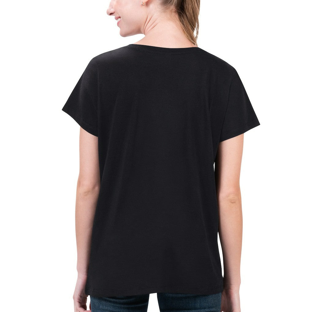 Houston Texans G-III 4Her by Carl Banks Women's Super-Slim Fit Lightweight H-Town V-Neck T-Shirt Black | NFL