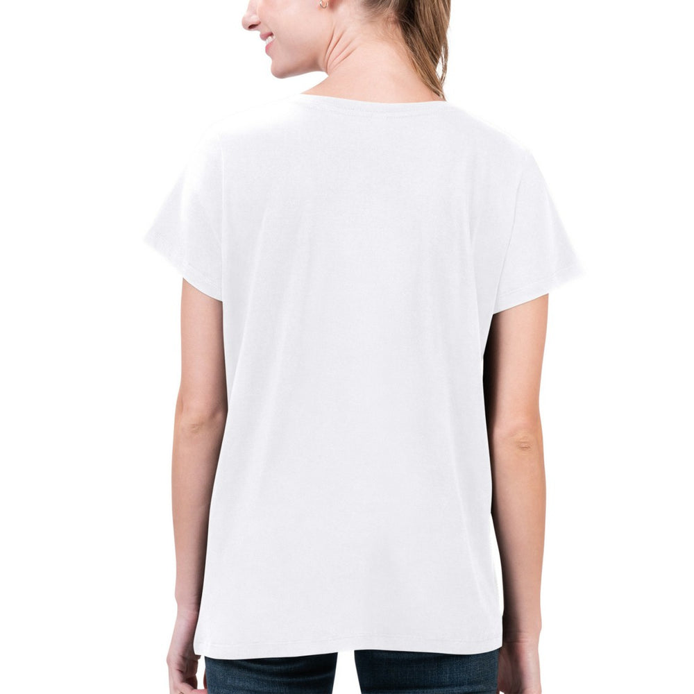 Houston Texans G-III 4Her by Carl Banks Women's Super-Slim Fit Lightweight H-Town V-Neck T-Shirt White | NFL