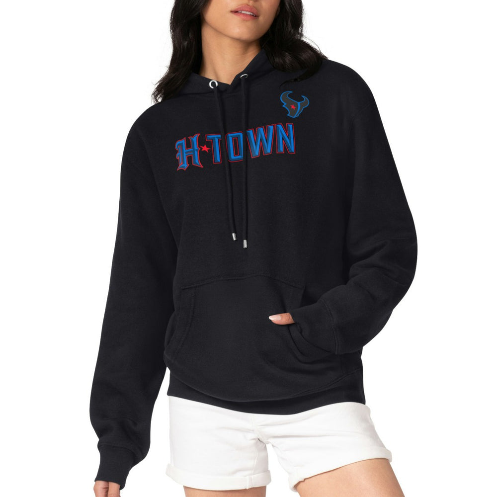 Houston Texans G-III 4Her by Carl Banks Women's H-Town Fleece Pullover Hoodie Black | NFL