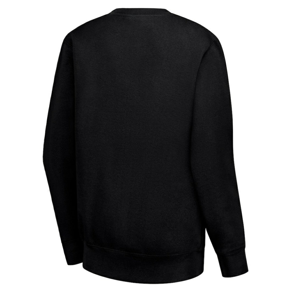 New Jersey Devils G-III 4Her by Carl Banks Women's Collage Graphic Fleece Long Sleeve Pullover Sweatshirt - Black - NHL