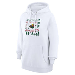 Minnesota Wild G-III 4Her by Carl Banks Women's Collage Team Graphic Tri-Blend Fleece Pullover Hoodie - White - NHL