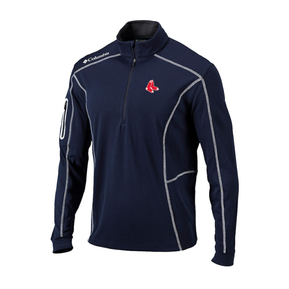 Boston Red Sox Columbia Cooperstown Collection Omni-Wick Shotgun Quarter-Zip Top - MLB