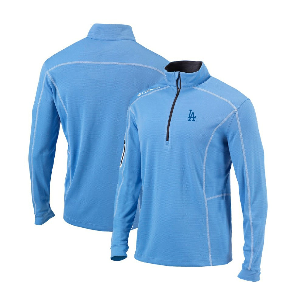 Los Angeles Dodgers Columbia Cooperstown Collection Omni-Wick Shotgun Quarter-Zip Top - MLB