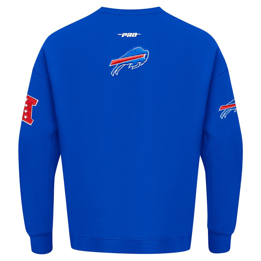 Buffalo Bills Pro Standard Turn It Up Drop Shoulder Pullover Sweatshirt Royal | NFL