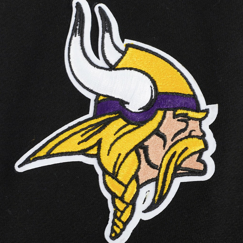 Minnesota Vikings Pro Standard Turn It Up Drop Shoulder Pullover Sweatshirt Black | NFL