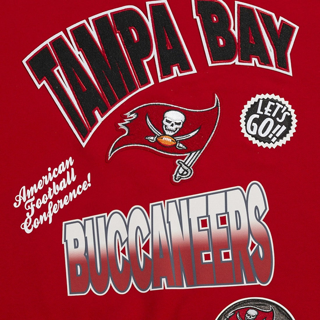 Tampa Bay Buccaneers Pro Standard Turn It Up Drop Shoulder Pullover Sweatshirt Red | NFL