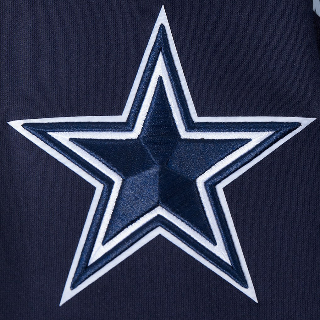 Dallas Cowboys Pro Standard Turn It Up Drop Shoulder Pullover Sweatshirt Navy | NFL