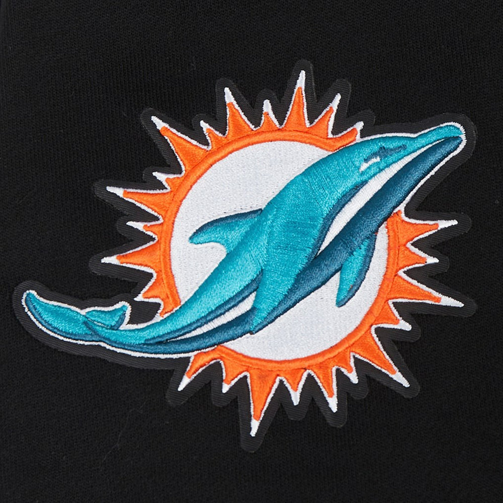 Miami Dolphins Pro Standard Turn It Up Drop Shoulder Pullover Sweatshirt Black | NFL