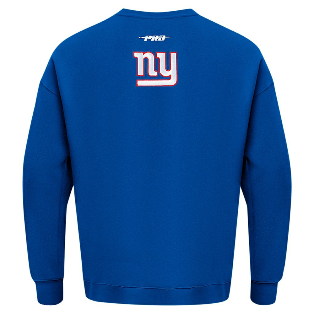 New York Giants Pro Standard Turn It Up Drop Shoulder Pullover Sweatshirt Royal | NFL