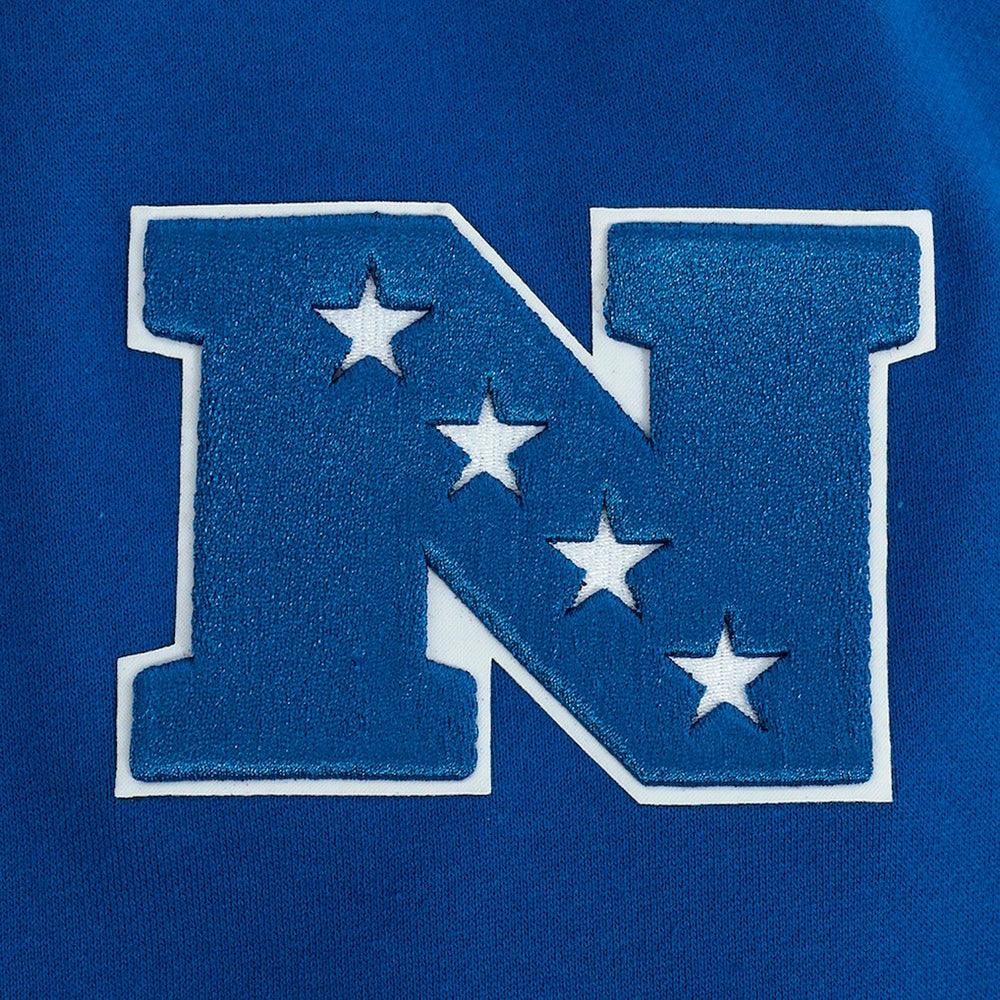 New York Giants Pro Standard Turn It Up Drop Shoulder Pullover Sweatshirt Royal | NFL