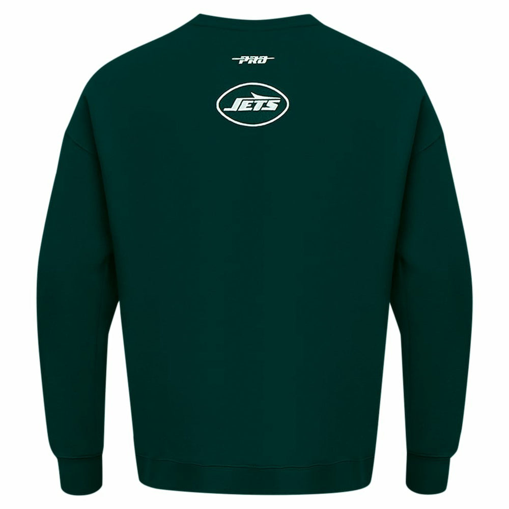 New York Jets Pro Standard Turn It Up Drop Shoulder Pullover Sweatshirt Green | NFL