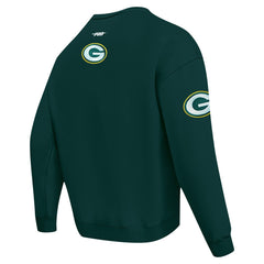 Green Bay Packers Pro Standard Turn It Up Drop Shoulder Pullover Sweatshirt Green | NFL