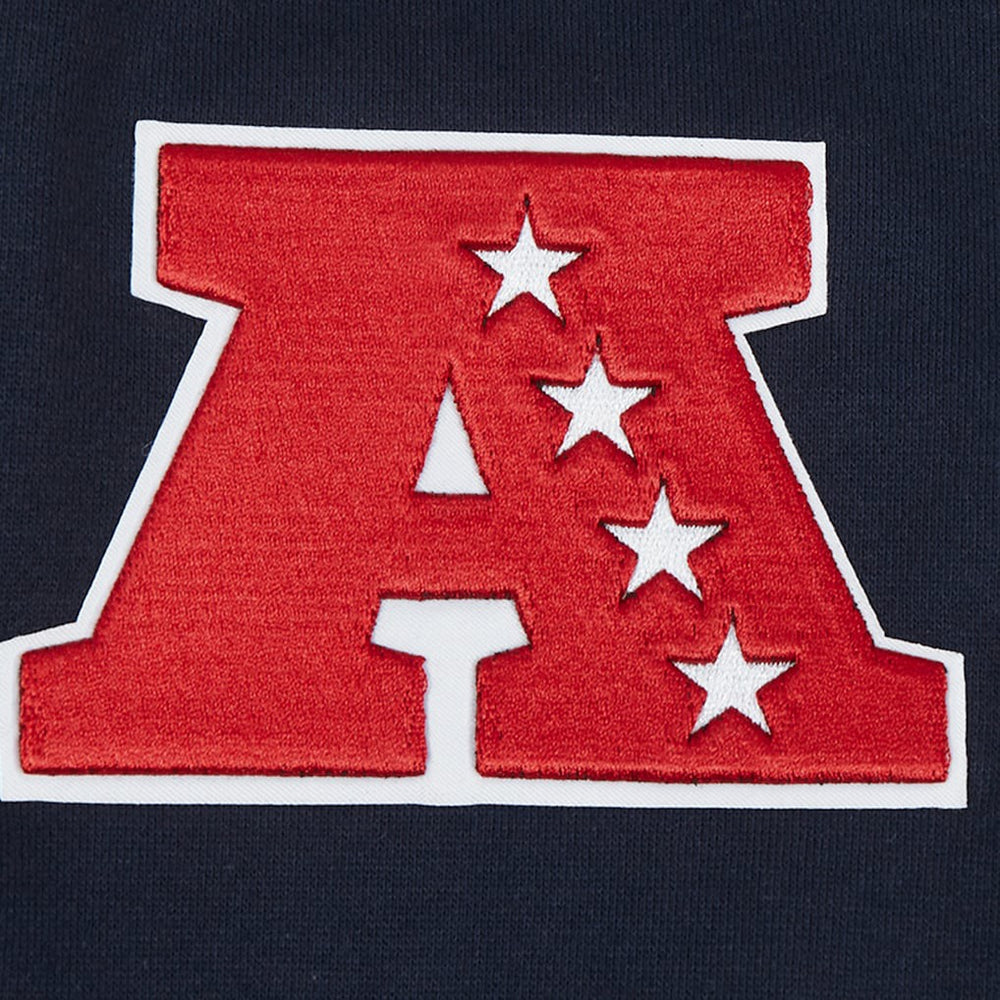New England Patriots Pro Standard Turn It Up Drop Shoulder Pullover Sweatshirt Navy | NFL