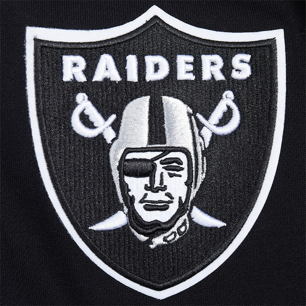 Las Vegas Raiders Pro Standard Turn It Up Drop Shoulder Pullover Sweatshirt Black | NFL