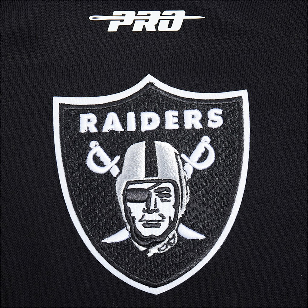 Las Vegas Raiders Pro Standard Turn It Up Drop Shoulder Pullover Sweatshirt Black | NFL