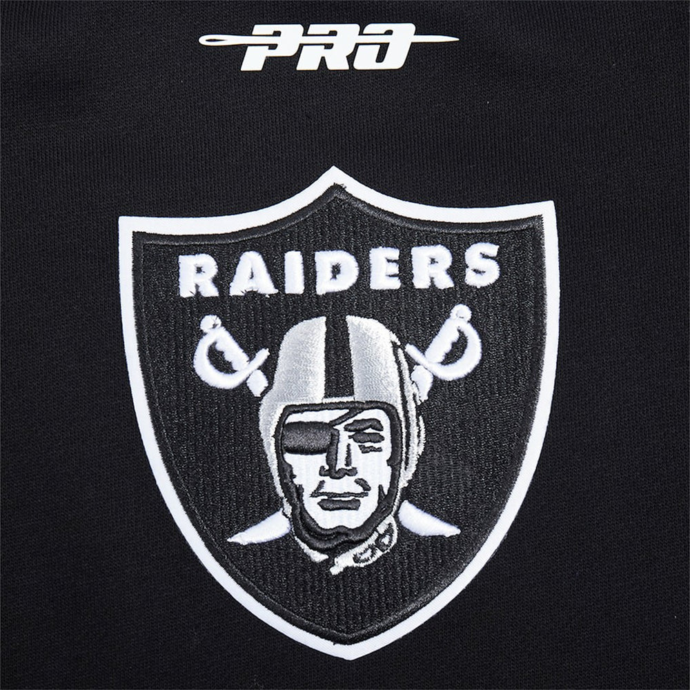 Las Vegas Raiders Pro Standard Turn It Up Drop Shoulder Pullover Sweatshirt Black | NFL