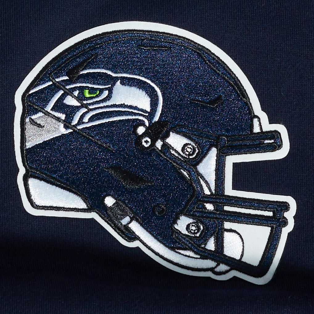 Seattle Seahawks Pro Standard Turn It Up Drop Shoulder Pullover Sweatshirt College Navy | NFL