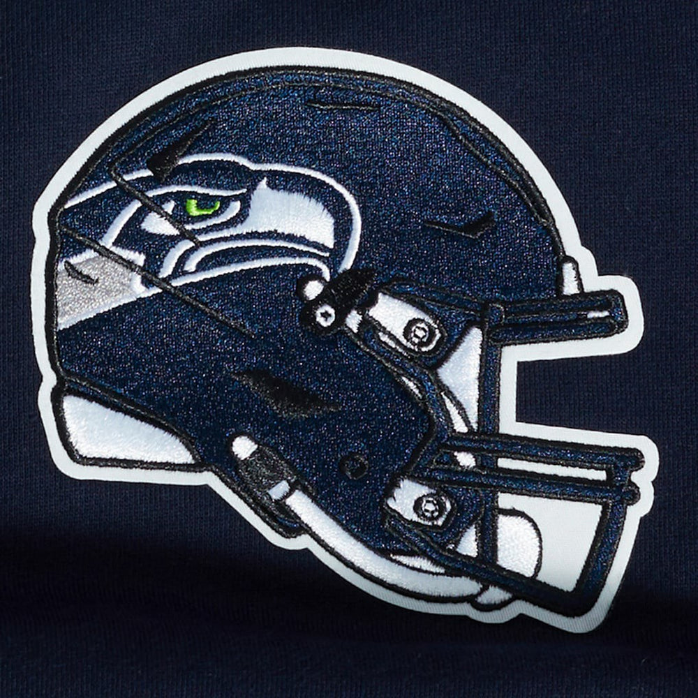 Seattle Seahawks Pro Standard Turn It Up Drop Shoulder Pullover Sweatshirt College Navy | NFL